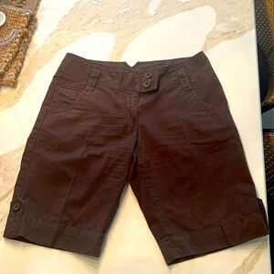 Ann Taylor Bermuda 100% Cotton Brown Bermuda Shorts Woman’s 2P
